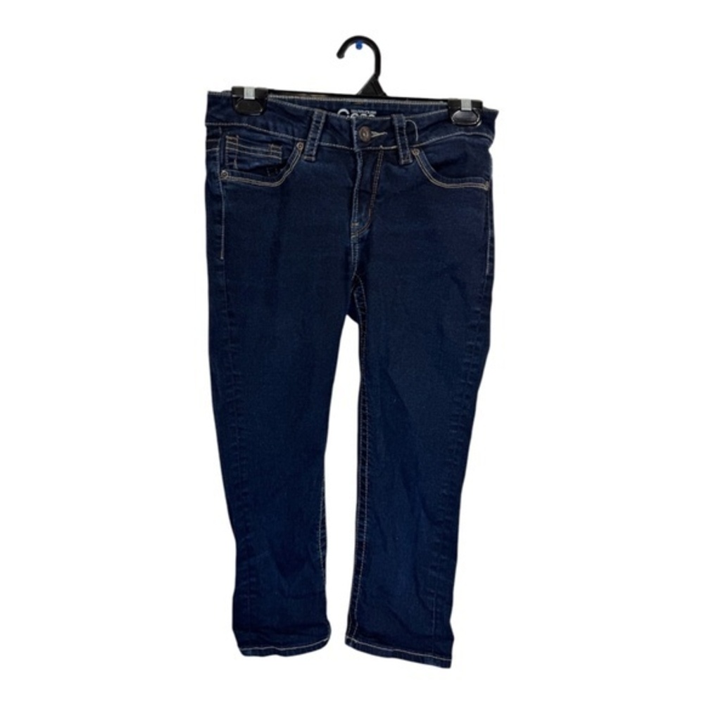 Warehouse one Capri Jeans Womens Size 6 Dark Blue Low Rise Casual Western Slim
